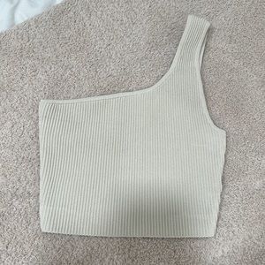 One shoulder aritzia Babaton tank